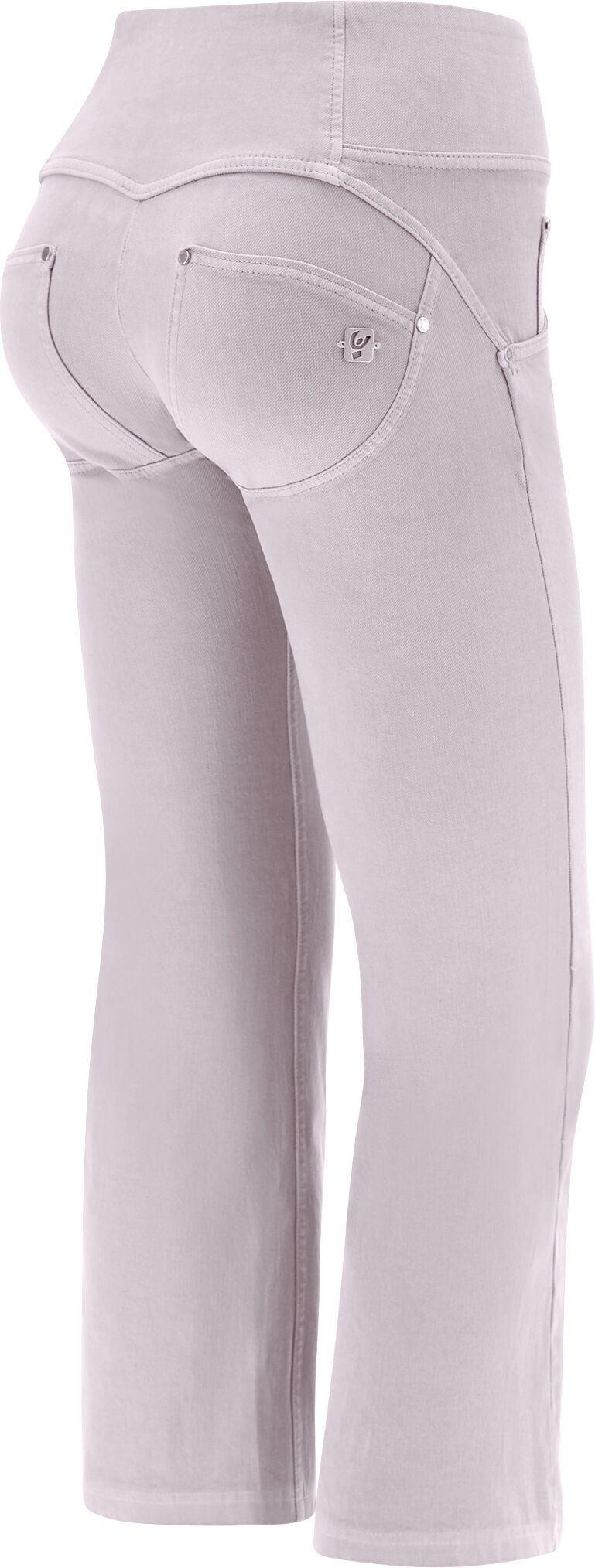 Freddy Pantaloni push up WR.UP® 7/8 flare taglio vivo in gabardine Orchid Ice Donna Small