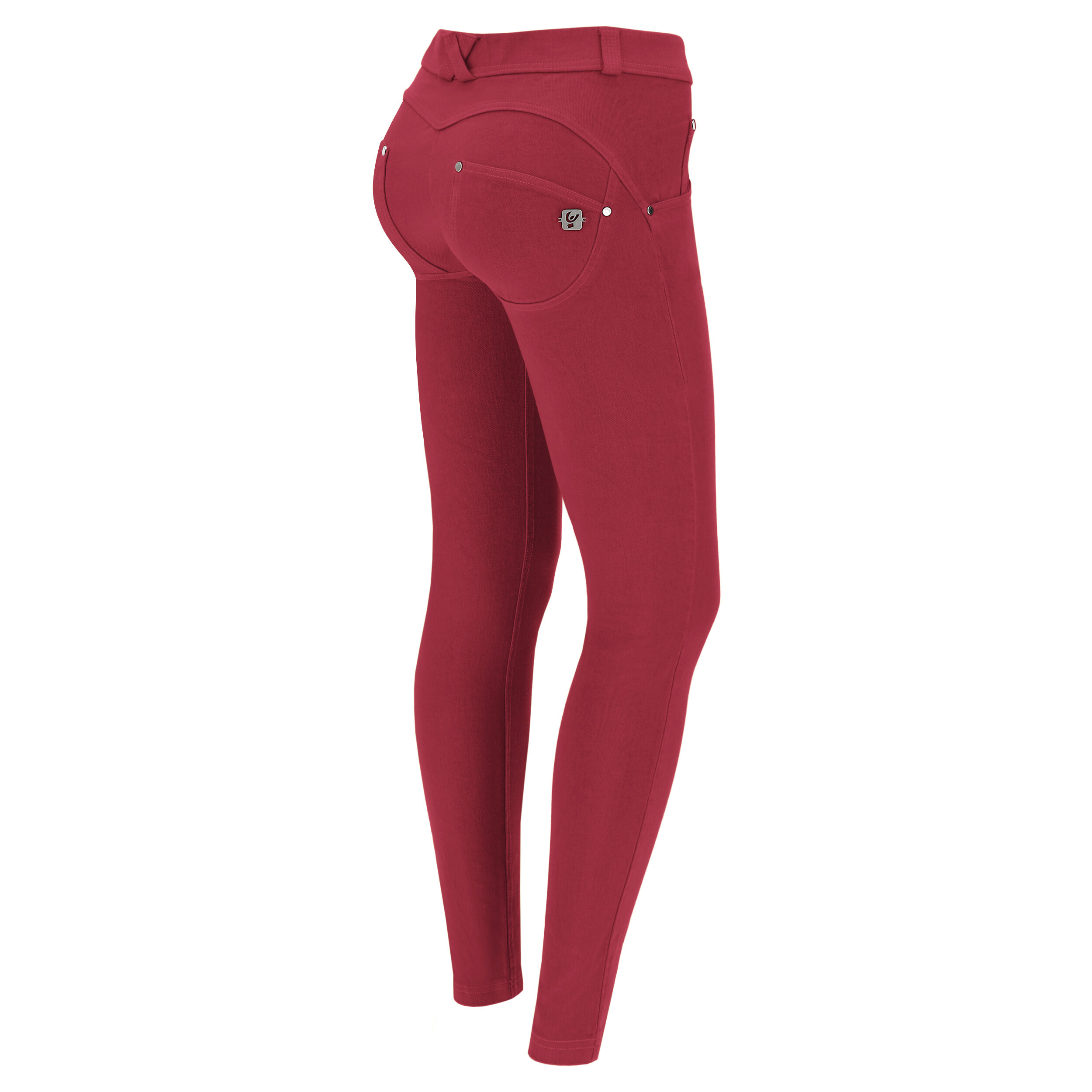 Freddy Pantaloni push up WR.UP® skinny in tessuto navetta tinto in capo Red Bud Donna Extra Small