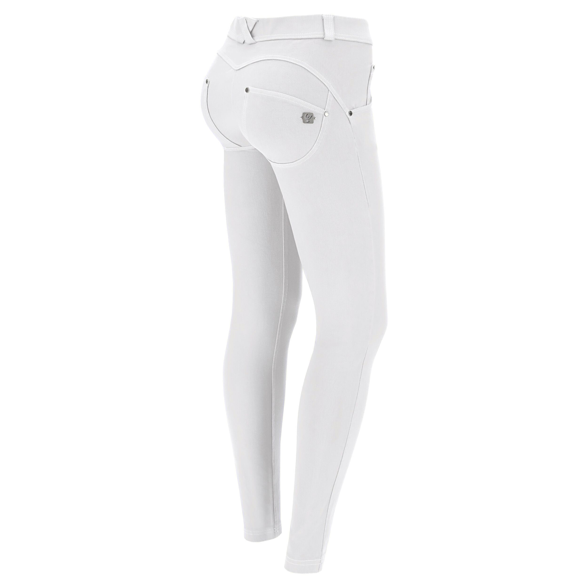 Freddy Pantaloni push up WR.UP® skinny in tessuto navetta tinto in capo Bianco Donna Large