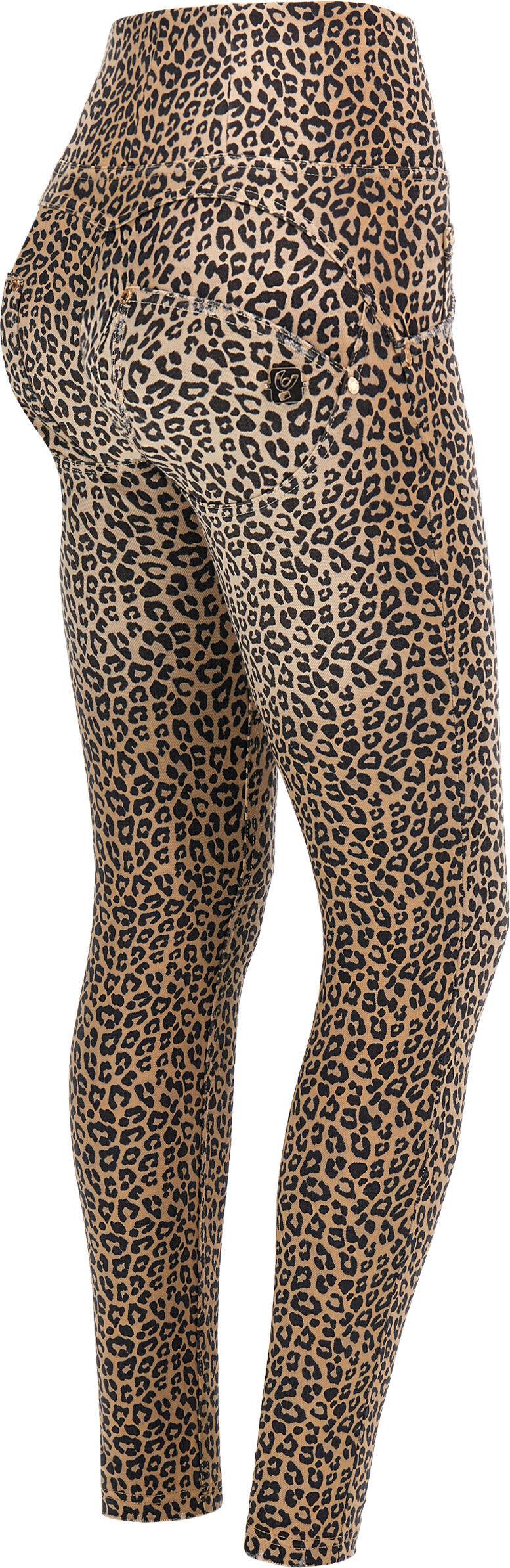 Freddy Jeans WR.UP® vita alta in bull denim navetta stampa leopard Animalier Allover Beige Dyed Donna Large