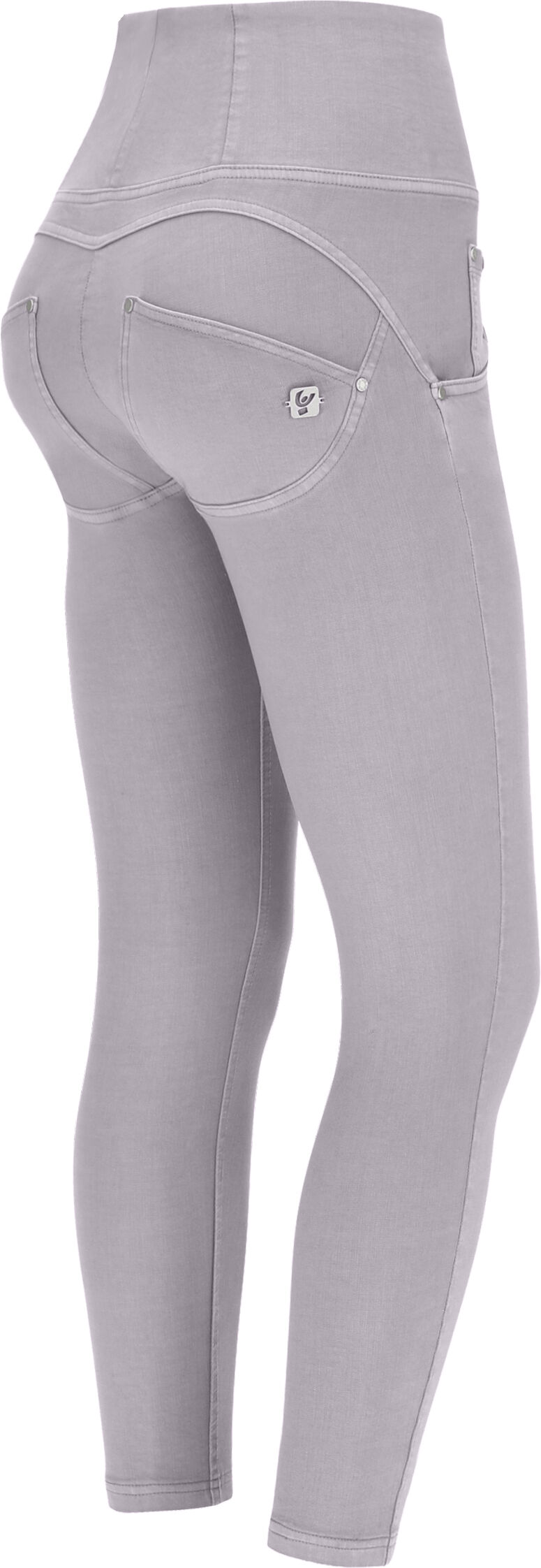 Freddy Pantaloni push up WR.UP® 7/8 superskinny in tessuto navetta Gull Gray Donna Large