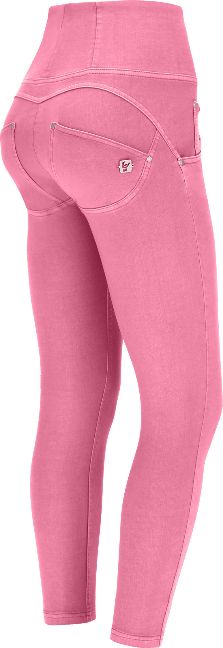 Freddy Pantaloni push up WR.UP® 7/8 superskinny in tessuto navetta Pink Cosmos Donna Xxs