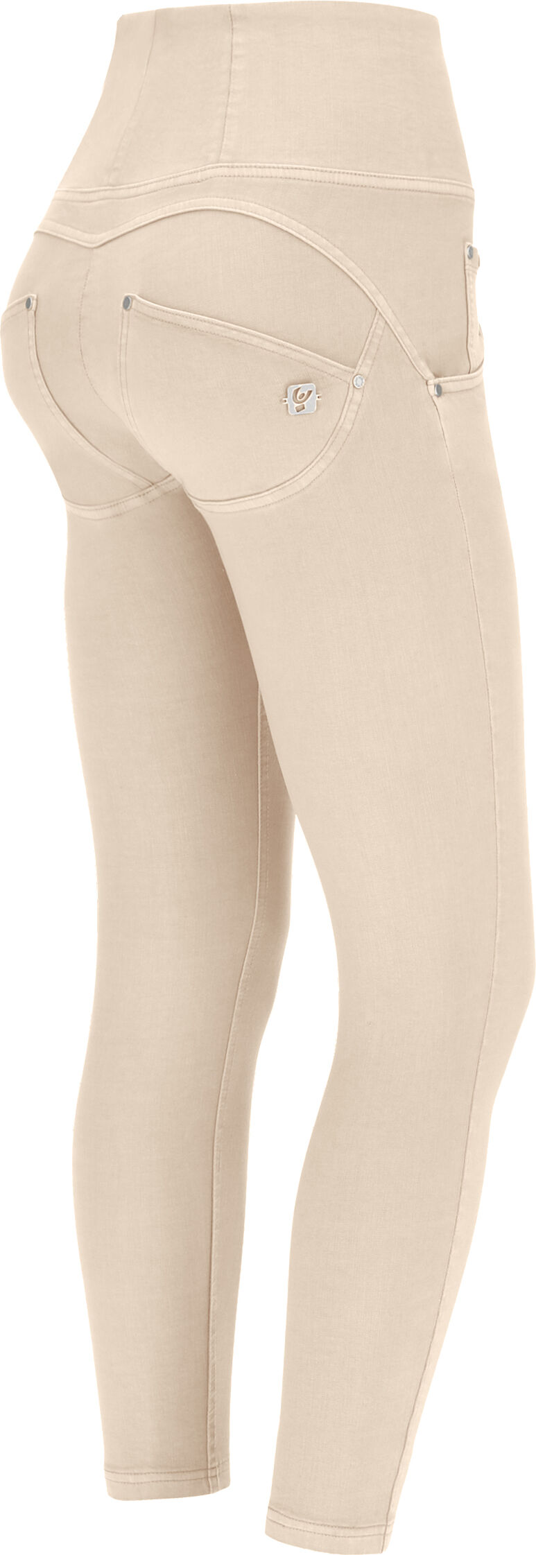 Freddy Pantaloni push up WR.UP® 7/8 superskinny in tessuto navetta Macadamia Donna Medium