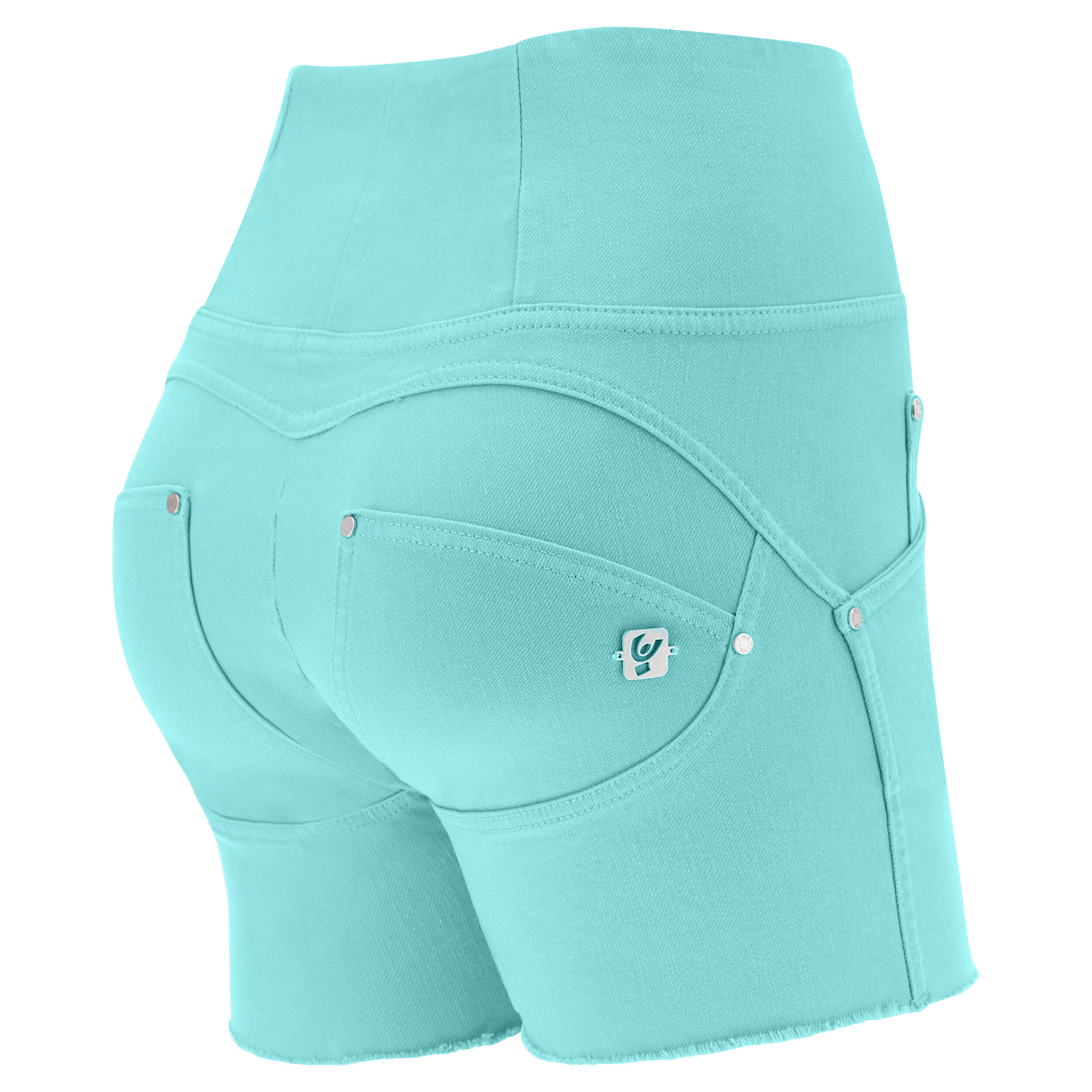 Freddy Shorts push up WR.UP® vita alta sfrangiati in denim navetta tinto in capo Ipanema Donna Xxs