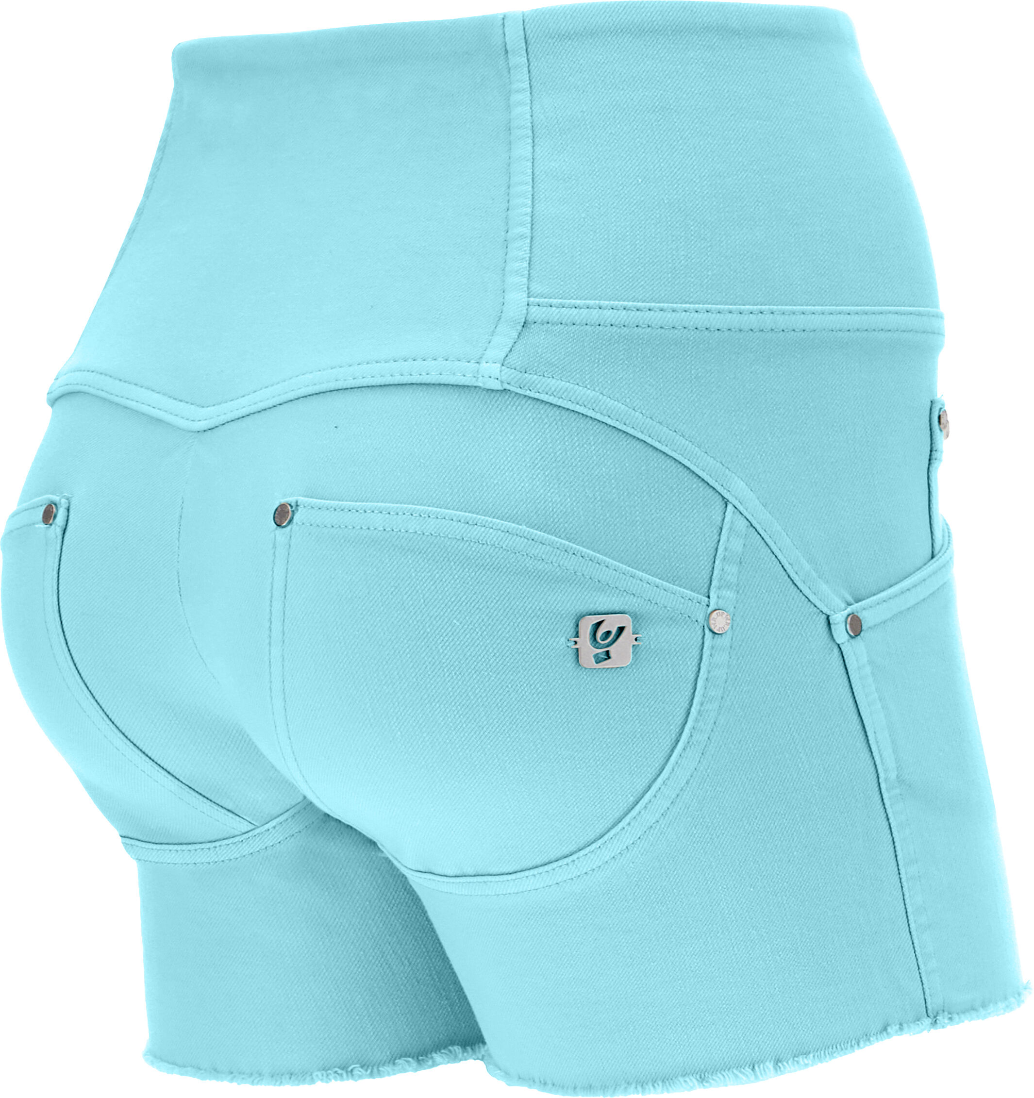 Freddy Shorts push up WR.UP® tessuto denim navetta ecologico vita alta con bottoni Aqua Sea Donna Large