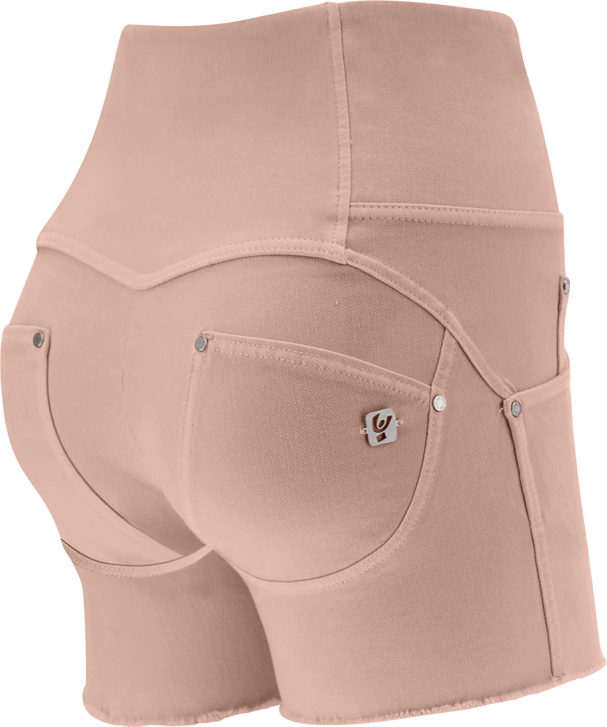 Freddy Shorts push up WR.UP® in gabardine vita alta e taglio vivo Raw Umber Donna Medium