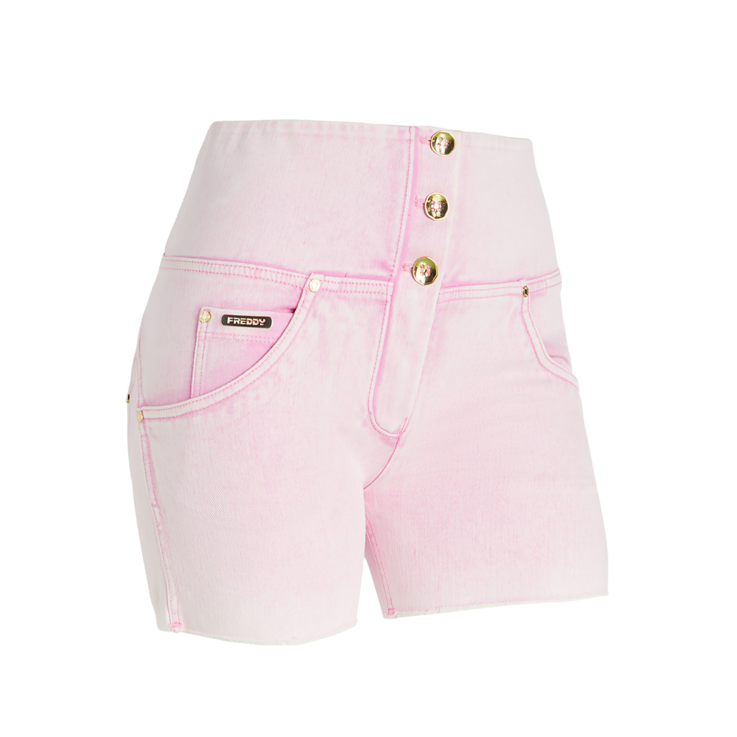 Freddy Shorts push up WR.UP® tintura ice wash con vita alta Fuchsia Pink Donna Extra Large