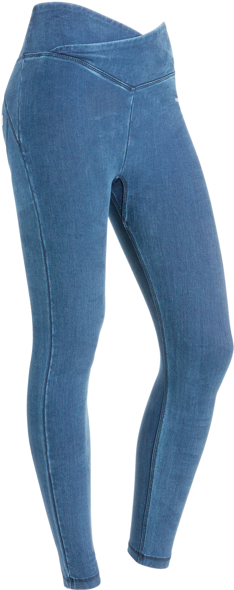 Freddy Leggings push up WR.UP® CORE vita alta in Tencel denim Light Blue-Seams On Tone Donna Xxx Large