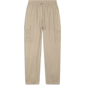 Freddy Pantaloni cargo in popeline con ricami Sangallo sulle tasche Irish Cream Donna Medium Freddy Pantaloni cargo in popeline con ricami Sangallo sulle tasche Irish Cream Donna Medium