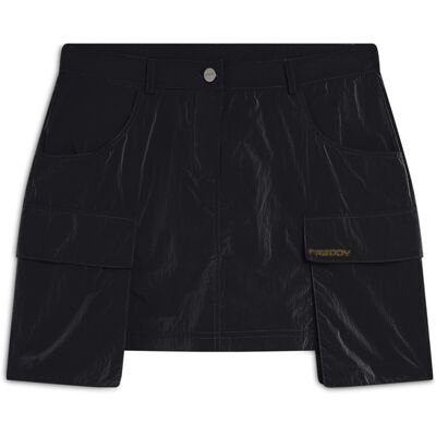 Freddy Gonna corta in nylon navetta con tasconi Nero Donna Medium Freddy Gonna corta in nylon navetta con tasconi Nero Donna Medium
