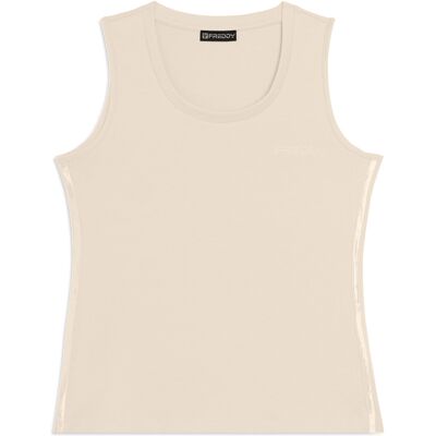 Freddy Canotta Regular con Logo e Inserti Elastici Whitecup Gray Donna Extra Large Freddy Canotta Regular con Logo e Inserti Elastici Whitecup Gray Donna Extra Large