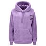 Freddy Felpa comfort fit in morbido pile borg con cappuccio English Lavander Donna Extra Large