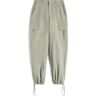 Freddy Pantaloni cargo in canvas tinto capo Seagrass Direct Dyed Donna Xxs