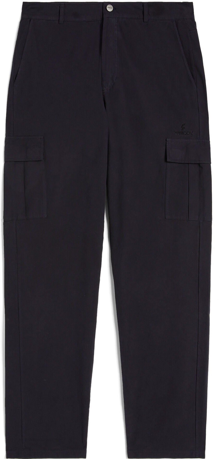 Freddy Pantaloni cargo da uomo in cotone 100% Nero Uomo Extra Large