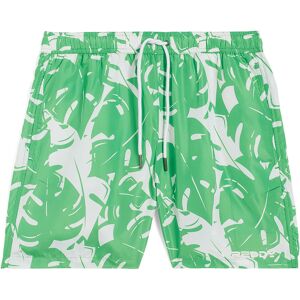 Freddy Short da mare fantasia tropicale bicolore con tasche Verde Uomo Medium