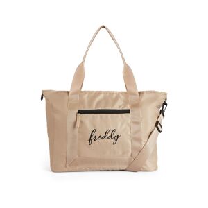 Freddy Borsa tote bag con tracolla con logo ricamato Sand + Leopard Animalier Donna Unica