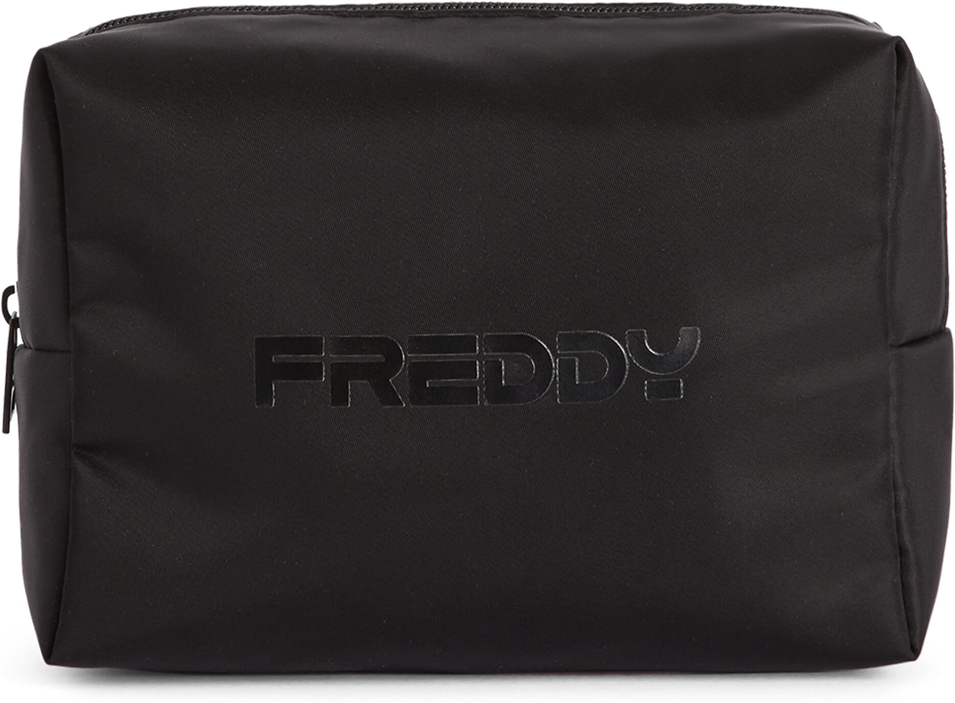 freddy beauty case in nylon con logo in tono lucido nero donna unica