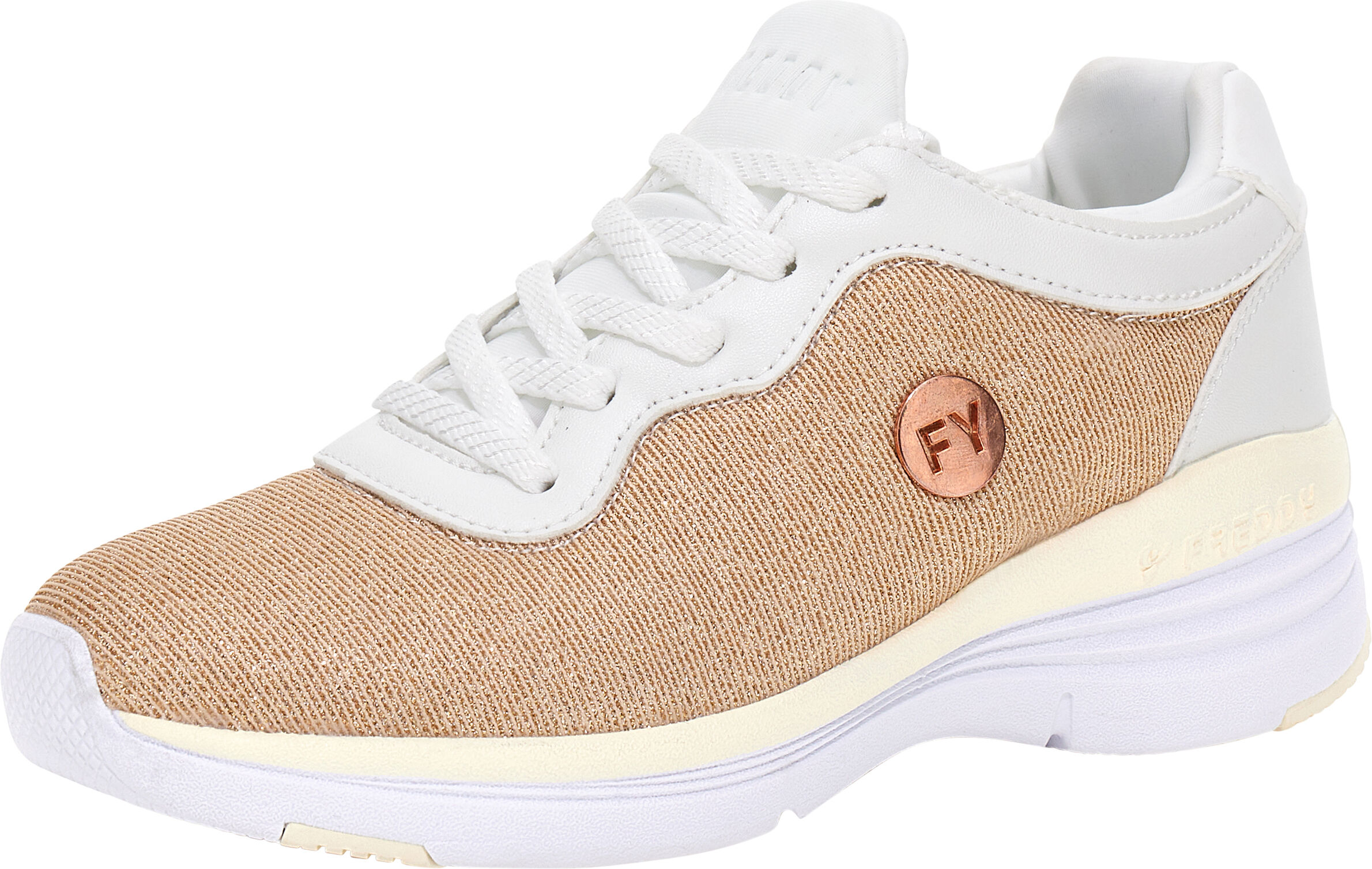 Freddy Scarpe sportive con suola rialzata 6cm e tomaia glitter Ice Donna 41