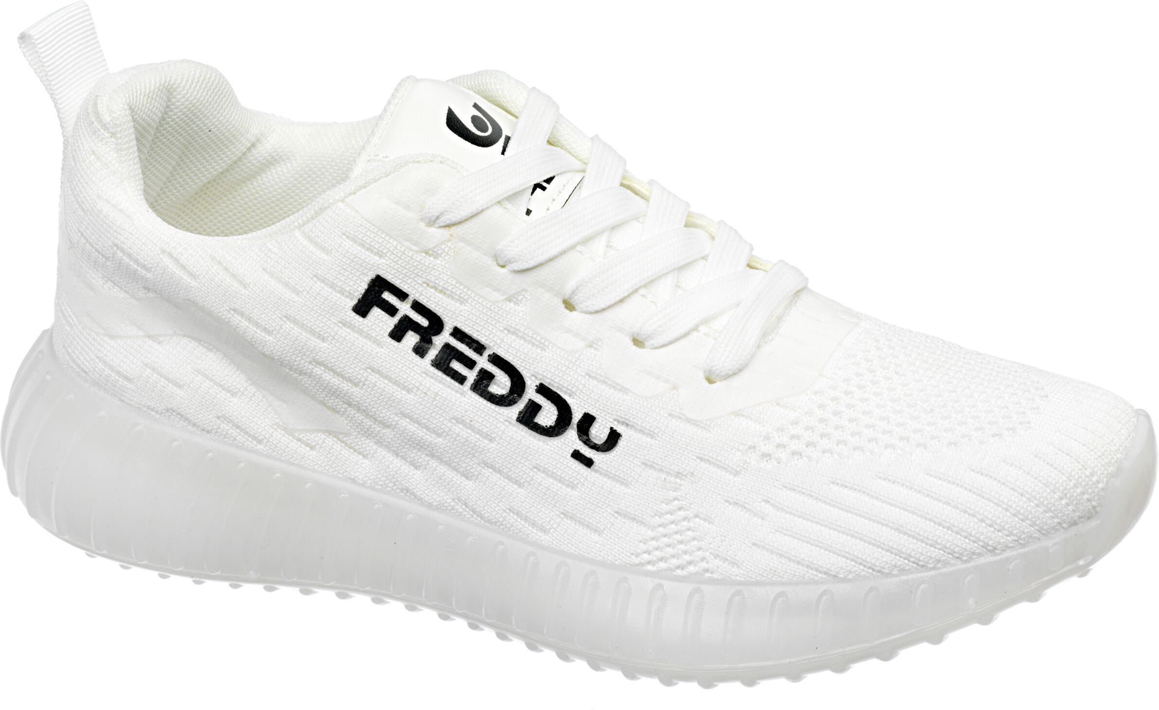 Freddy Sneakers donna con suola spessa effetto semi trasparente White Donna 38