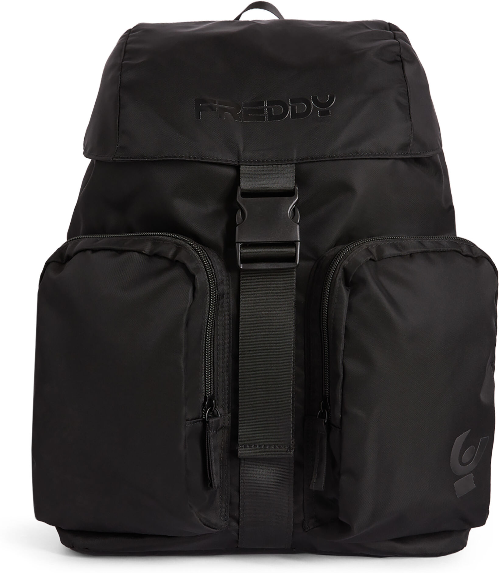 Freddy Zainetto in tessuto nylon con tasche esterne Nero Donna Unica