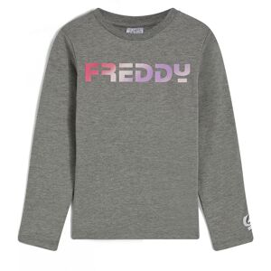 Freddy T-shirt bambina manica lunga con logo dégradé Mèlange Gray Junior 4 Anni