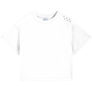 Freddy T-shirt corta da bambina con logo glitter sulla spalla Bianco Junior 8 Anni