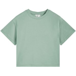 Freddy T-shirt corta da bambina con logo glitter sulla spalla Verde Militare Junior 10 Anni