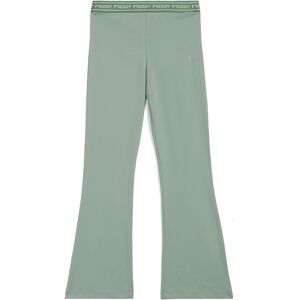 Freddy Pantaloni flare da bambina in jersey con cintura logata Verde Militare Junior 12 Anni