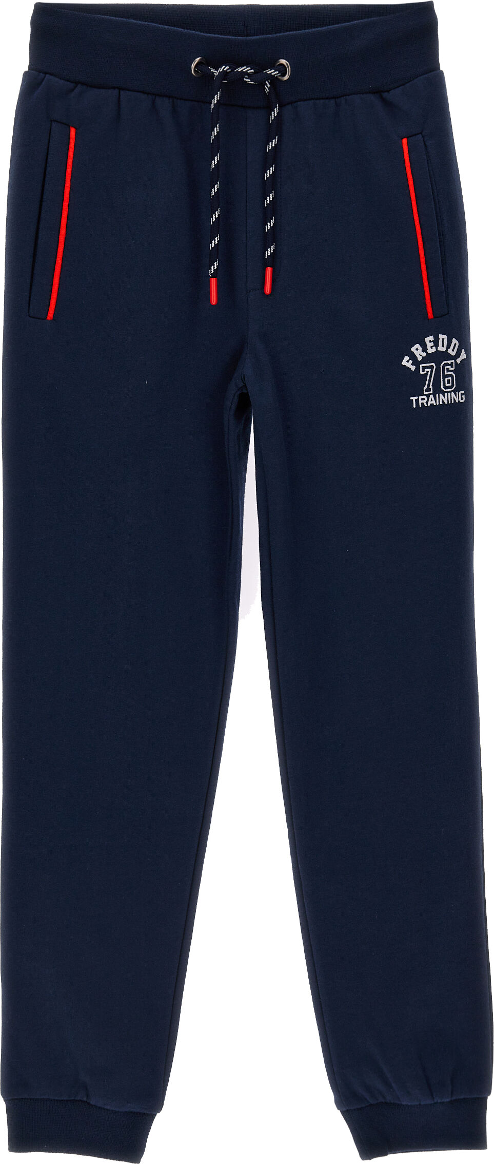 Freddy Pantaloni in felpa piping laterale e piccola stampa college Blue Junior 8 Anni