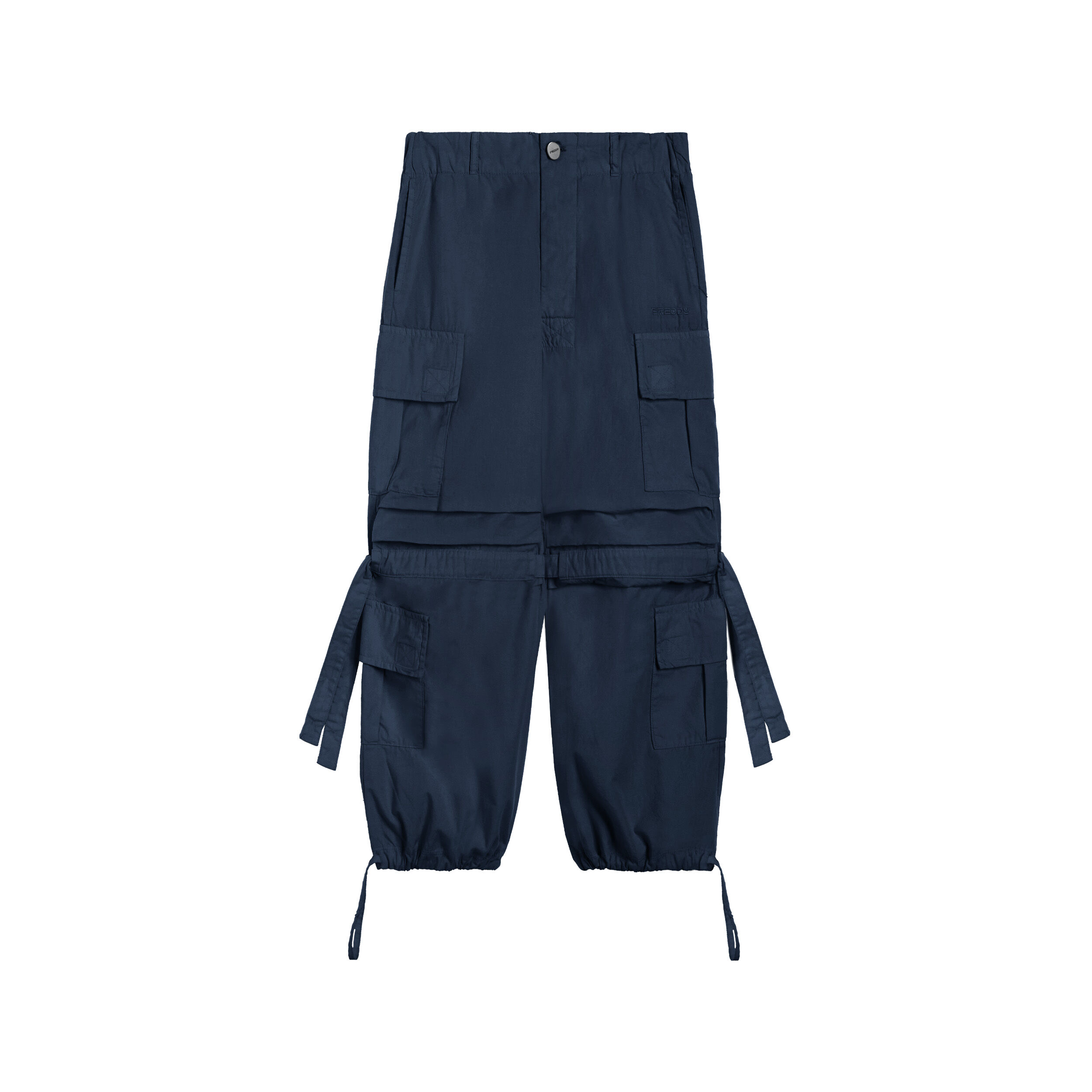 Freddy Cargo pants da bambina in popeline di cotone Blue Junior 8 Anni