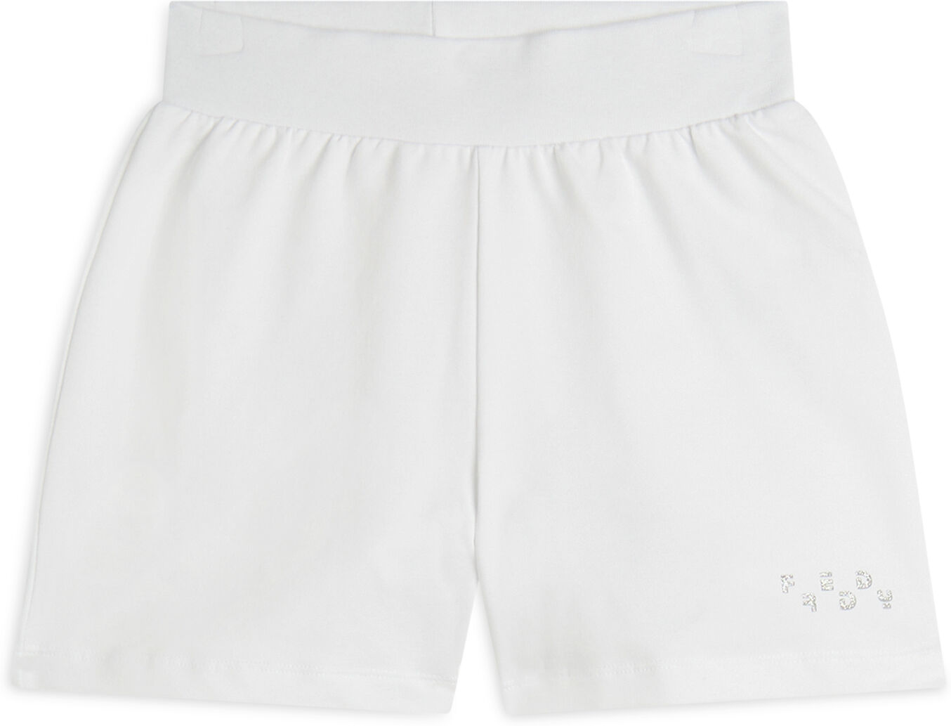 Freddy Shorts da bambina in jersey con logo glitter Bianco Junior 12 Anni