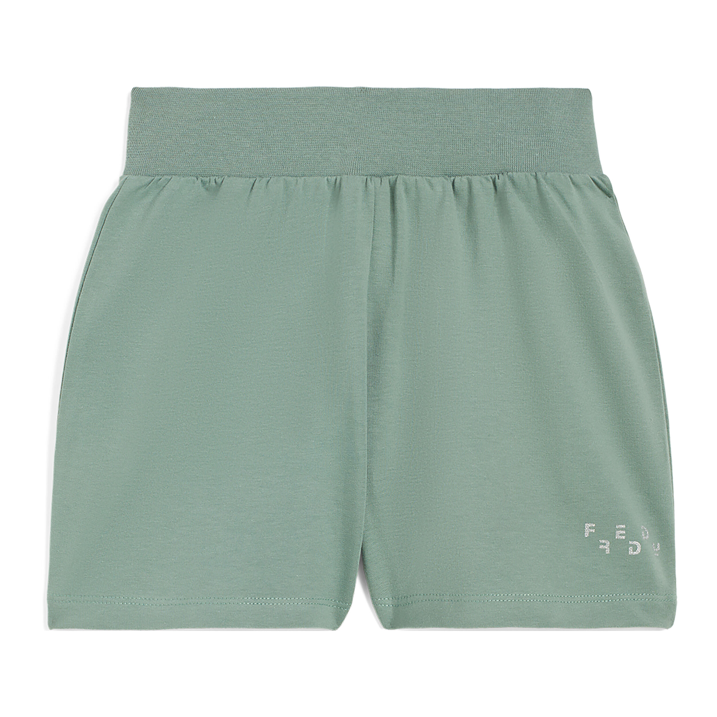 Freddy Shorts da bambina in jersey con logo glitter Verde Militare Junior 12 Anni