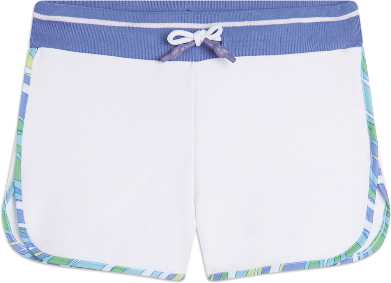 Freddy Shorts da bambina in jersey con bordature fantasia tropical Bianco Junior 10 Anni