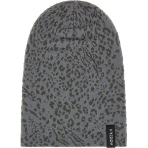 Freddy Berretto beanie in maglia di poliestere Gray Leopard Animalier Donna Unica