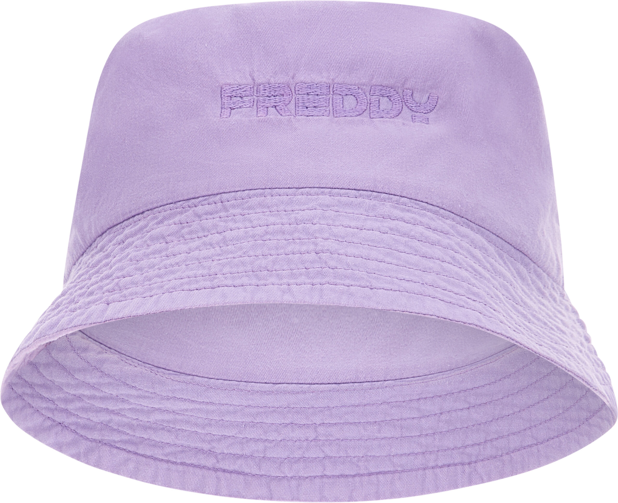 freddy cappello bucket hat con logo  ricamato in tono purple rose direc dyed donna unica