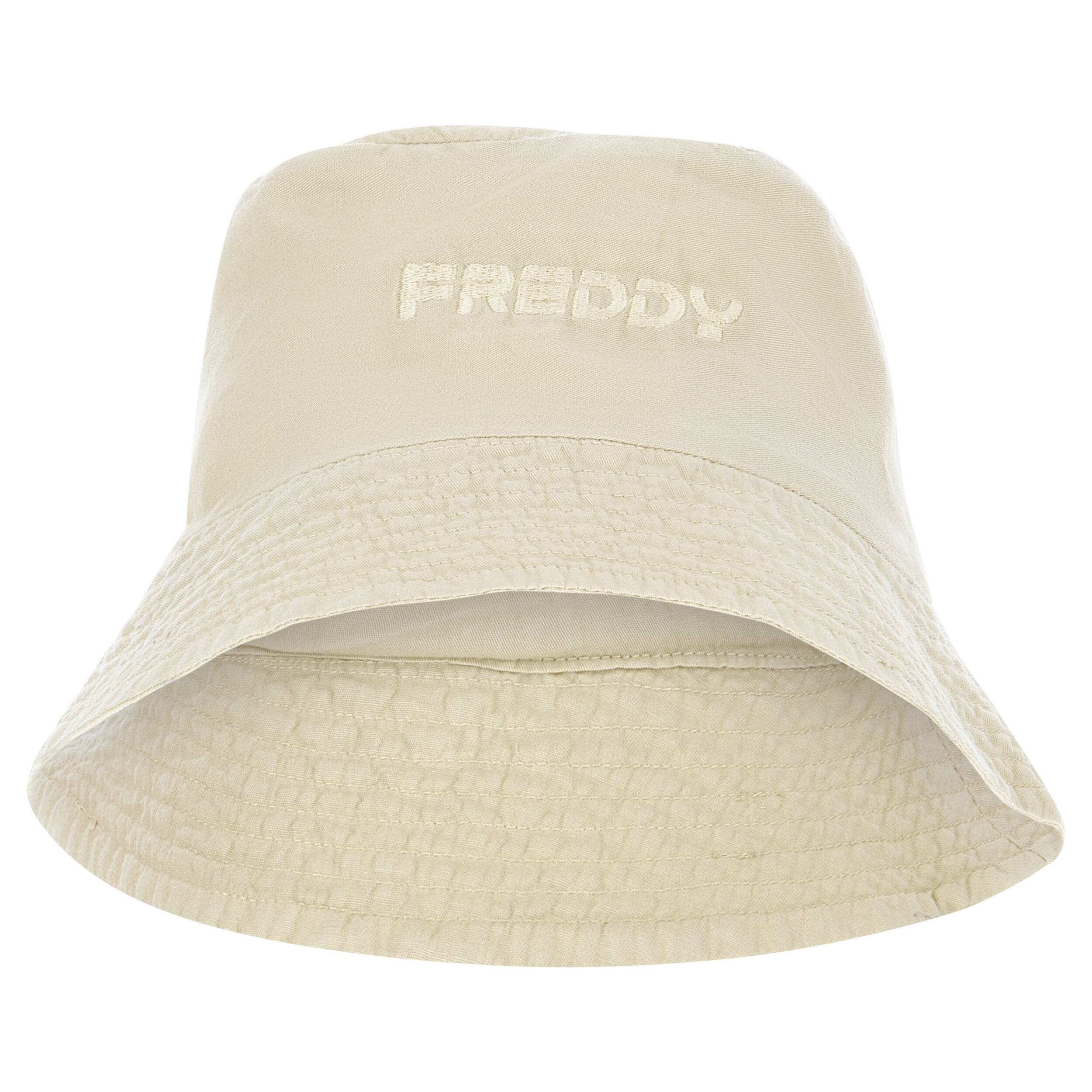 Freddy Cappello bucket hat con logo  ricamato in tono Brown Rice Direct Dyed Donna Unica