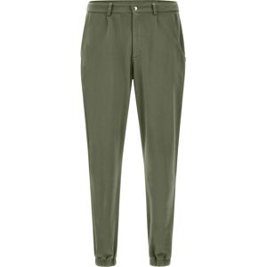 Freddy Pantaloni in felpa modello chino con elastico sul fondo Verde Militare Uomo Medium