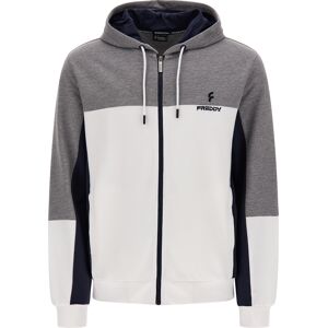 Freddy Felpa zip e cappuccio a blocchi di colore Melange Gray Uomo Xx Large