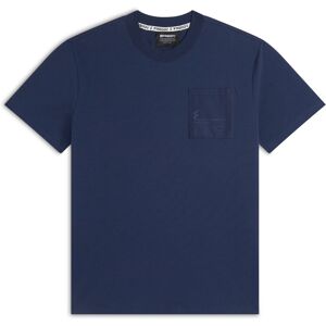 Freddy T-shirt da uomo in jersey con taschino e stampa in tono Blu Uomo Xxx Large