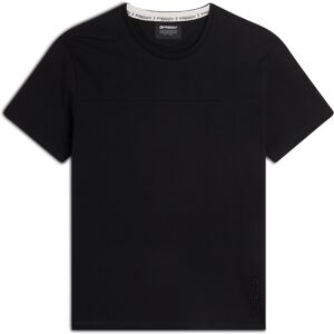 Freddy T-shirt uomo in cotone con cuciture a blocchi Nero Uomo Extra Large