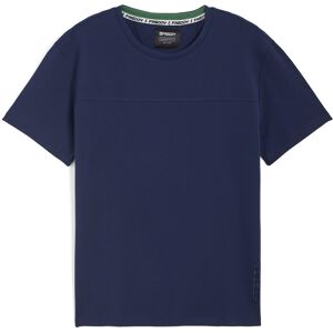 Freddy T-shirt uomo in cotone con cuciture a blocchi Blu Uomo Extra Large