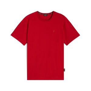 Freddy T-shirt uomo in jersey elasticizzato con piccolo logo Rosso Uomo Xx Large