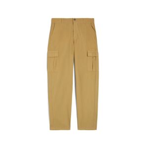 Freddy Pantaloni cargo da uomo in cotone 100% Beige Uomo Small