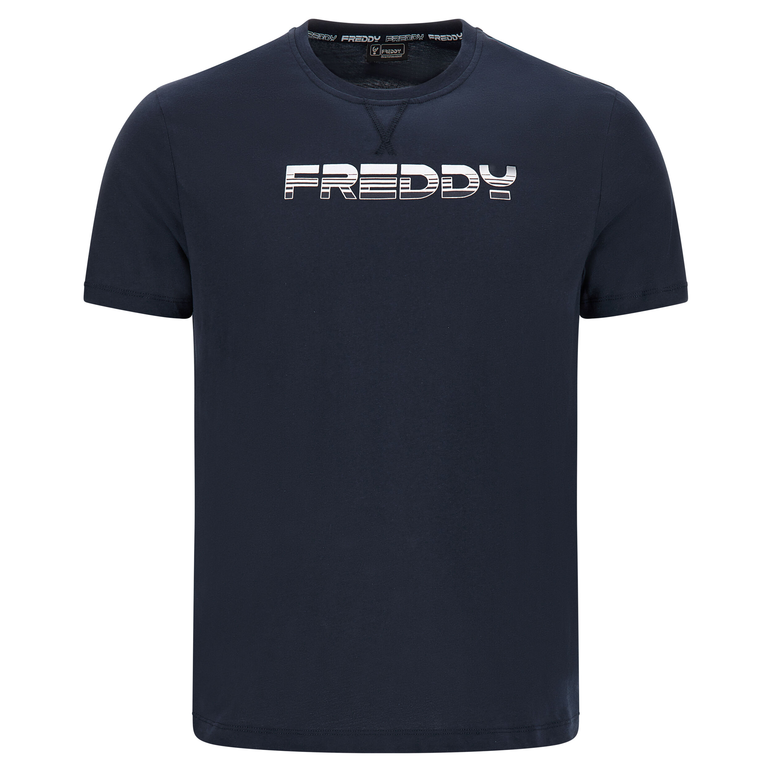 Freddy T-shirt con logo  texturizzato Blu Uomo Large