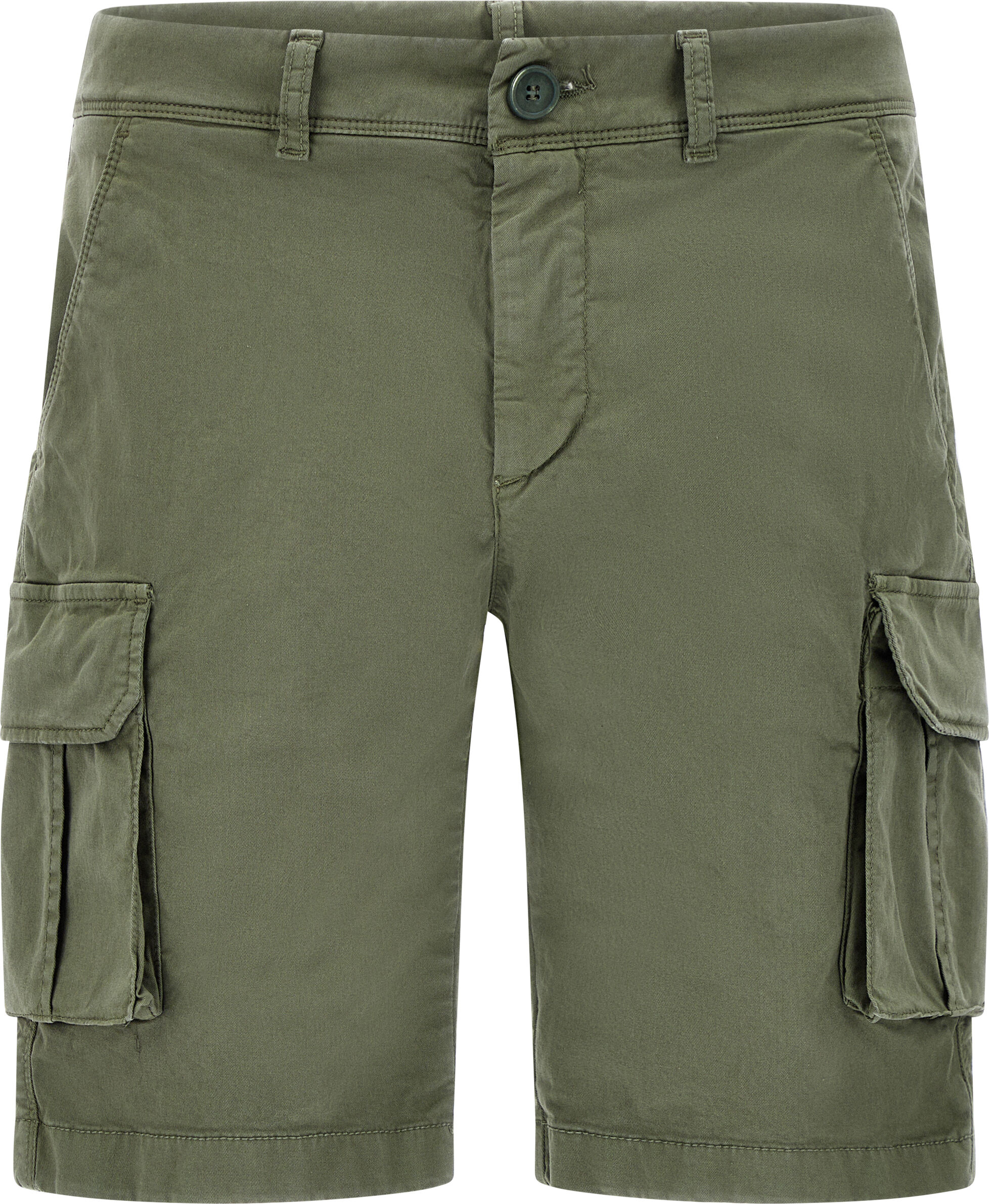 Freddy Pantaloncini modello cargo con tasche laterali Verde Militare Uomo Large