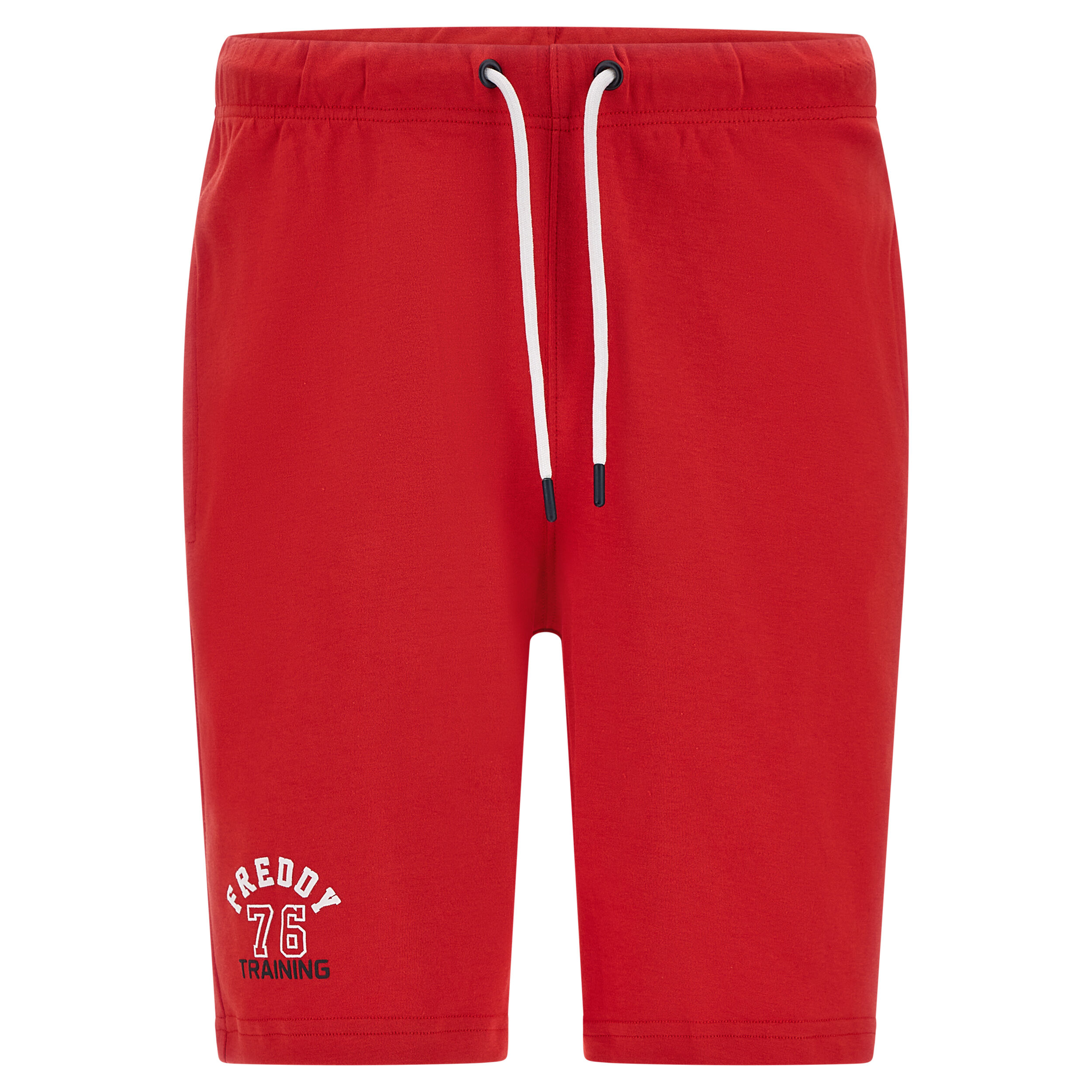 Freddy Pantaloncini in cotone con lettering stile college Rosso Uomo Xx Large