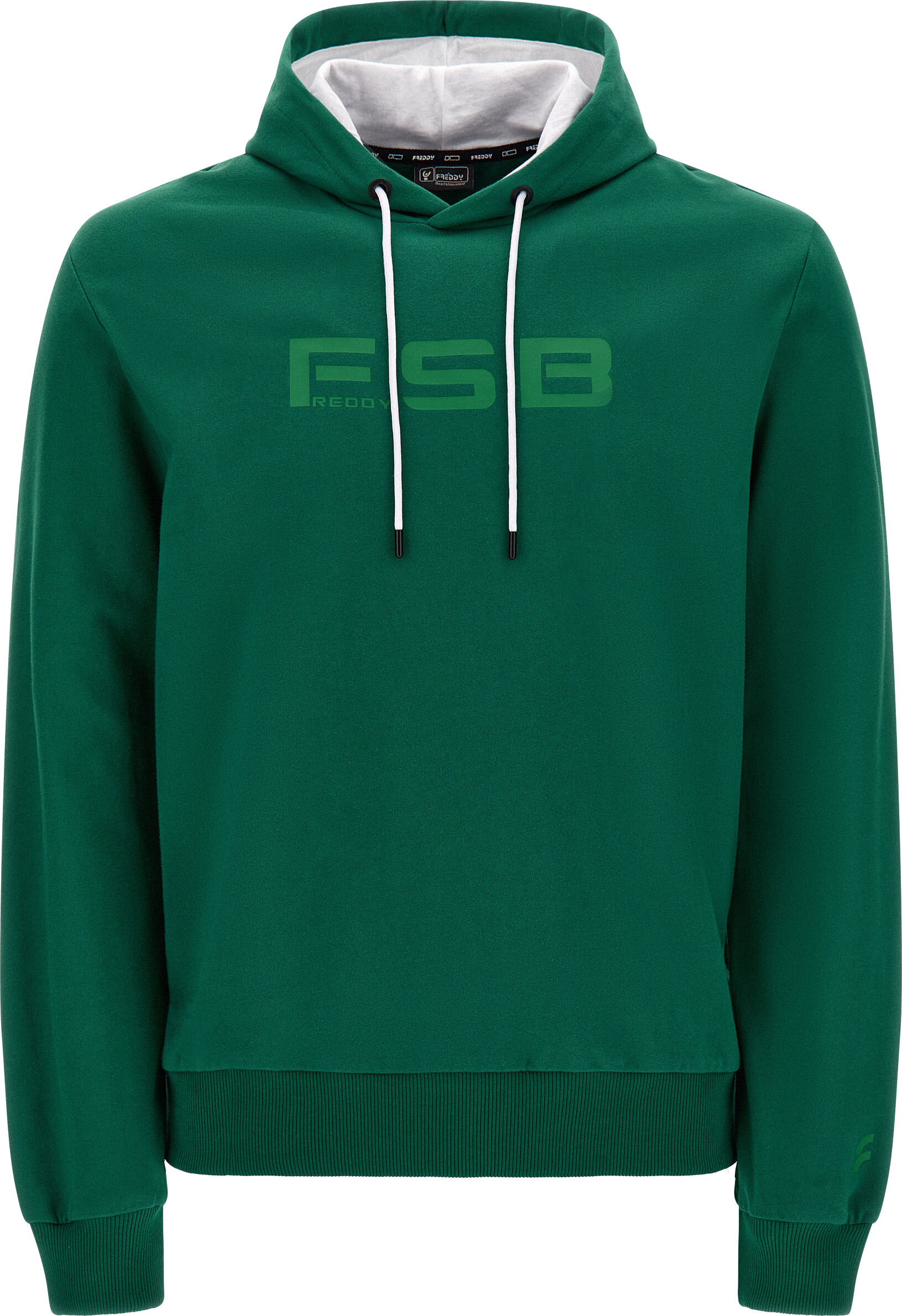 Freddy Felpa con cappuccio e stampa FSB centrale Verde Uomo Xx Large