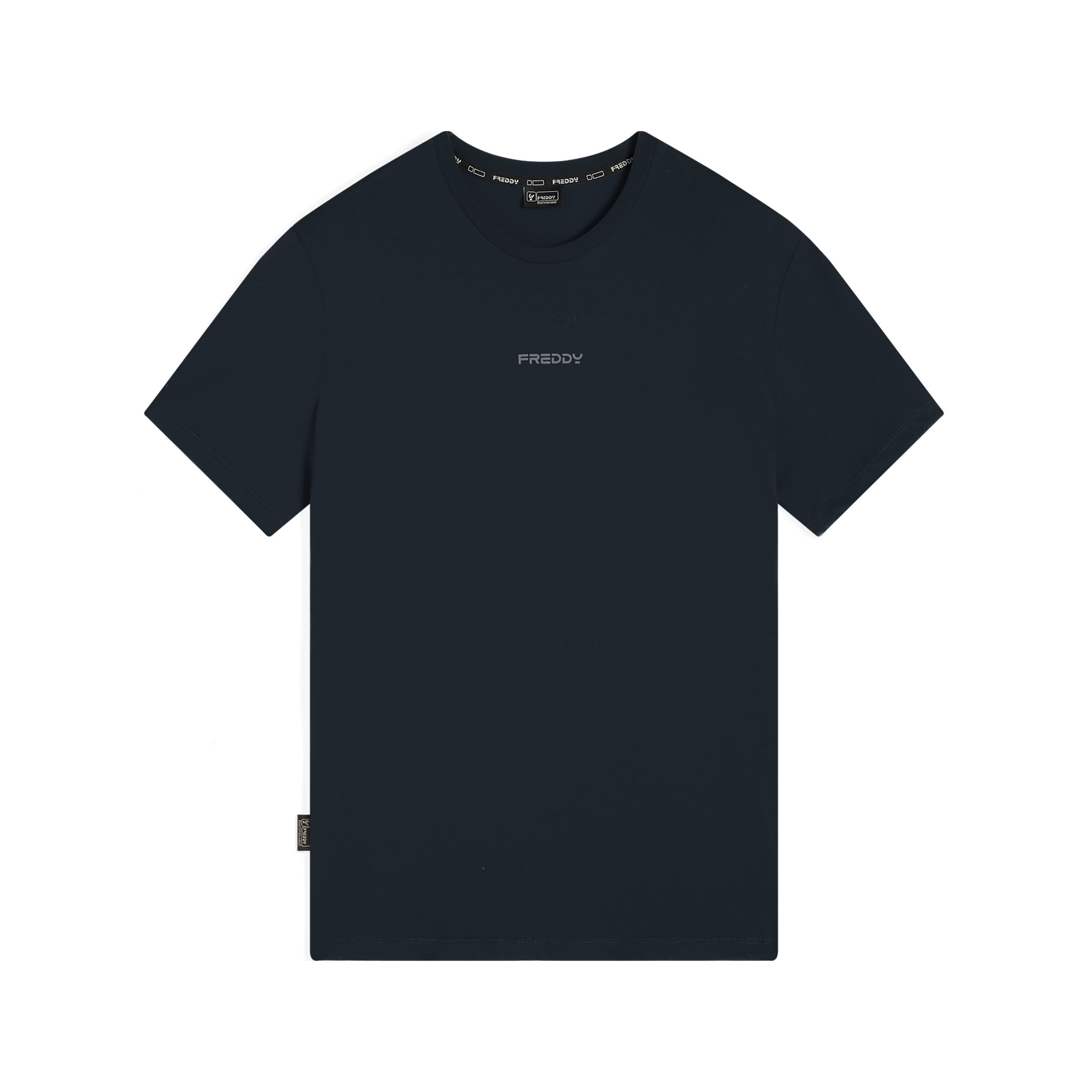 Freddy T-shirt uomo in cotone con piccolo logo Blu Uomo Xxx Large