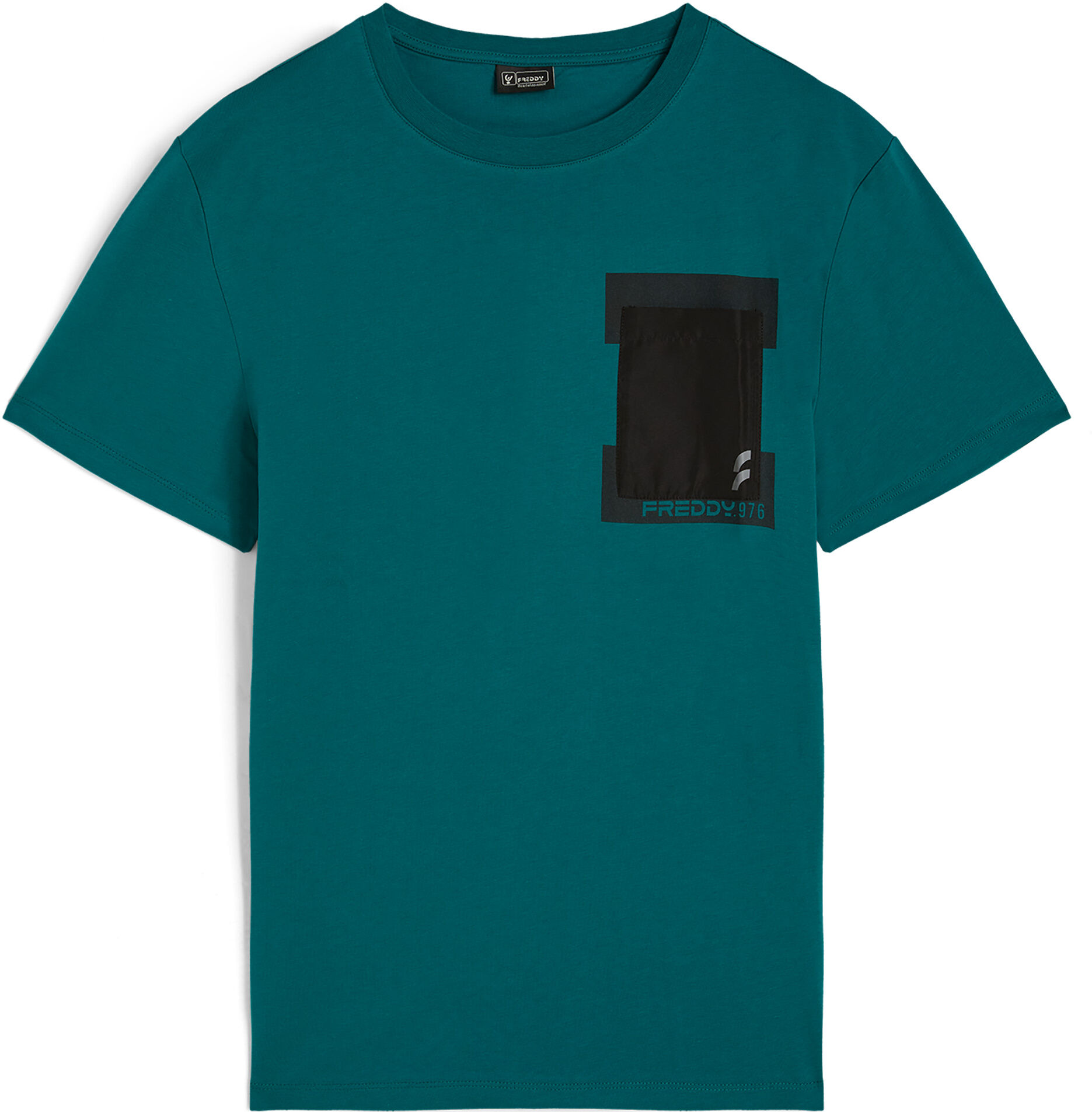 Freddy T-shirt uomo con taschino in jersey di cotone Verde Uomo Large