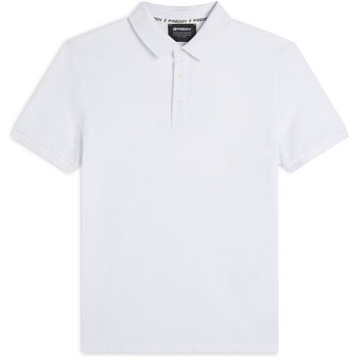 Freddy Polo in Piquet con Colletto Classico Bianco Uomo Xxx Large Freddy Polo in Piquet con Colletto Classico Bianco Uomo Xxx Large
